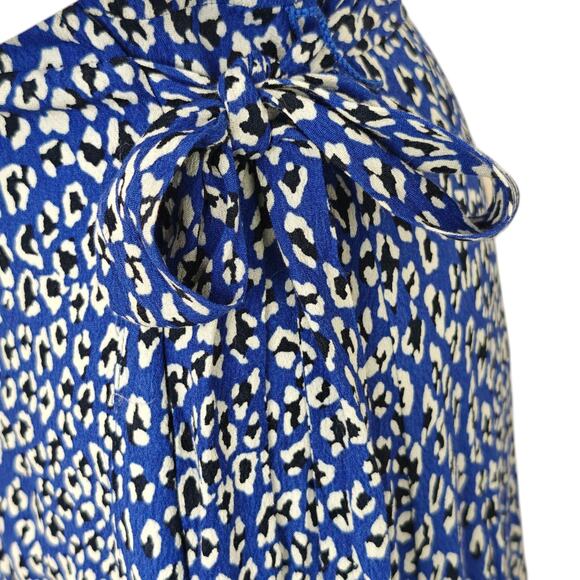 Free People Gorgeous Jess Maxi Wrap Dress Size Small Blue Black Floral Boho - Picture 6 of 10